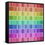 Graphic Rainbow Effect-Tom Quartermaine-Framed Stretched Canvas