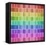 Graphic Rainbow Effect-Tom Quartermaine-Framed Stretched Canvas