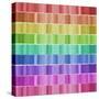 Graphic Rainbow Effect-Tom Quartermaine-Stretched Canvas