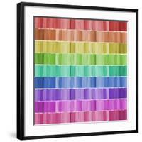 Graphic Rainbow Effect-Tom Quartermaine-Framed Giclee Print