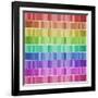 Graphic Rainbow Effect-Tom Quartermaine-Framed Giclee Print