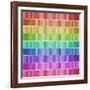 Graphic Rainbow Effect-Tom Quartermaine-Framed Giclee Print