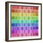 Graphic Rainbow Effect-Tom Quartermaine-Framed Giclee Print