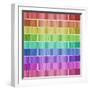 Graphic Rainbow Effect-Tom Quartermaine-Framed Giclee Print