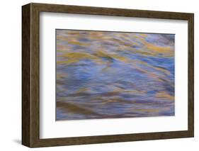 Graphic reflections on river surface, Lower Deschutes River, Central Oregon, USA-Stuart Westmorland-Framed Photographic Print