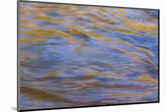 Graphic reflections on river surface, Lower Deschutes River, Central Oregon, USA-Stuart Westmorland-Mounted Photographic Print