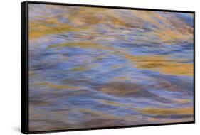 Graphic reflections on river surface, Lower Deschutes River, Central Oregon, USA-Stuart Westmorland-Framed Stretched Canvas