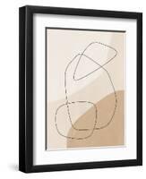 Graphic Shapes &Amp; Lines Poster-Elena Ristova-Framed Premium Giclee Print