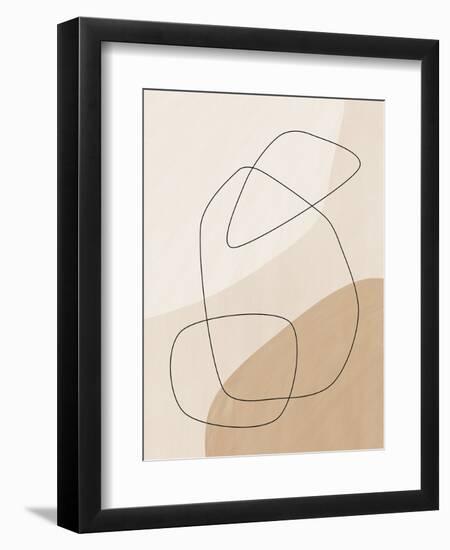 Graphic Shapes &Amp; Lines Poster-Elena Ristova-Framed Premium Giclee Print