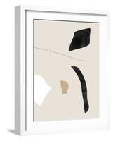 Graphic Shapes and Lines Poster-Elena Ristova-Framed Giclee Print