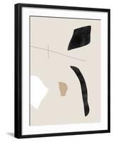 Graphic Shapes and Lines Poster-Elena Ristova-Framed Giclee Print