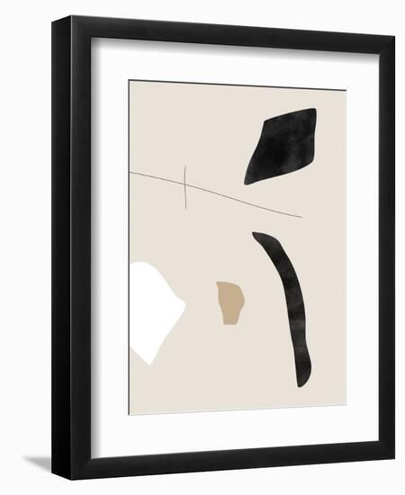 Graphic Shapes and Lines Poster-Elena Ristova-Framed Premium Giclee Print