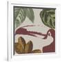Graphic Tropical Bird V-Annie Warren-Framed Art Print
