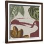 Graphic Tropical Bird V-Annie Warren-Framed Art Print