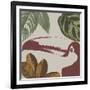 Graphic Tropical Bird V-Annie Warren-Framed Art Print