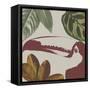 Graphic Tropical Bird V-Annie Warren-Framed Stretched Canvas