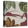 Graphic Tropical Bird V-Annie Warren-Stretched Canvas