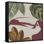 Graphic Tropical Bird V-Annie Warren-Framed Stretched Canvas