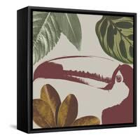 Graphic Tropical Bird V-Annie Warren-Framed Stretched Canvas