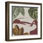 Graphic Tropical Bird V-Annie Warren-Framed Art Print