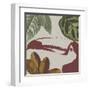 Graphic Tropical Bird V-Annie Warren-Framed Art Print