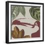 Graphic Tropical Bird V-Annie Warren-Framed Art Print