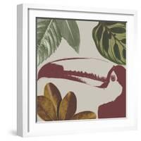 Graphic Tropical Bird V-Annie Warren-Framed Art Print