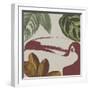 Graphic Tropical Bird V-Annie Warren-Framed Art Print