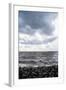 Graphically Structured View across the River Elbe in Northern Germany-Torsten Richter-Framed Photographic Print