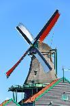 Windmill Amsterdam-Graphicstockphoto-Stretched Canvas