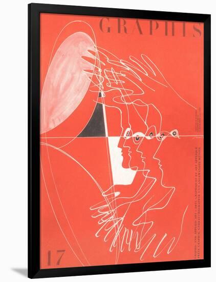 Graphis, Poster with Hands and Faces-null-Framed Art Print