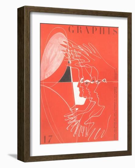 Graphis, Poster with Hands and Faces-null-Framed Art Print