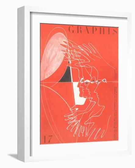 Graphis, Poster with Hands and Faces-null-Framed Art Print