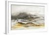 Graphite Horizon III-K. Nari-Framed Art Print