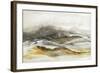 Graphite Horizon III-K. Nari-Framed Art Print