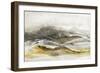 Graphite Horizon III-K. Nari-Framed Art Print