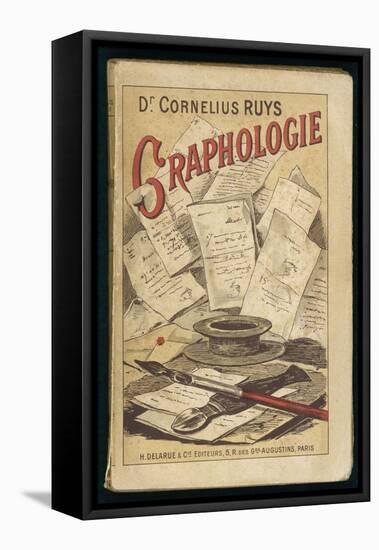 "Graphologie" French Manual by Dr. Cornelius Ruys on the Study of Handwriting-null-Framed Stretched Canvas