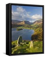 Grasmere Lake and Village from Loughrigg Fell, Lake District, Cumbria, England-Gavin Hellier-Framed Stretched Canvas