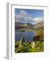 Grasmere Lake and Village from Loughrigg Fell, Lake District, Cumbria, England-Gavin Hellier-Framed Photographic Print