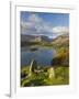 Grasmere Lake and Village from Loughrigg Fell, Lake District, Cumbria, England-Gavin Hellier-Framed Photographic Print