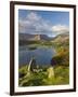 Grasmere Lake and Village from Loughrigg Fell, Lake District, Cumbria, England-Gavin Hellier-Framed Photographic Print