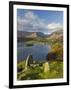 Grasmere Lake and Village from Loughrigg Fell, Lake District, Cumbria, England-Gavin Hellier-Framed Photographic Print