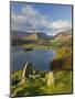 Grasmere Lake and Village from Loughrigg Fell, Lake District, Cumbria, England-Gavin Hellier-Mounted Photographic Print