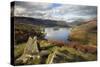 Grasmere View Looking from Loughrigg Terrace November-null-Stretched Canvas