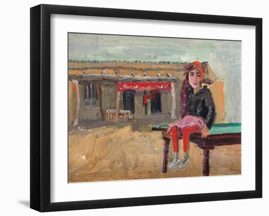 Grasp Rice Master's Daughter-Zhang Yong Xu-Framed Giclee Print