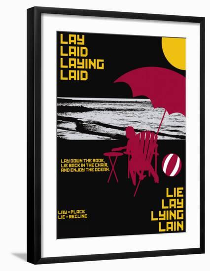 Grasping Grammar: Lay Lie-Christopher Rice-Framed Art Print