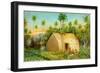 Grass Hut, Hawaii-null-Framed Art Print