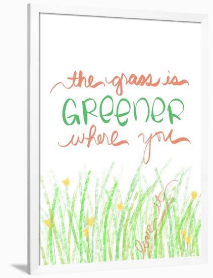 Grass Is Greener Where You Love It-Anna Quach-Framed Art Print