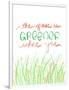 Grass Is Greener Where You Love It-Anna Quach-Framed Art Print