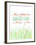 Grass Is Greener Where You Love It-Anna Quach-Framed Art Print